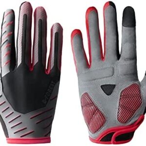 B-Forest Cycling Gloves/Bike Gloves Full Finger Road Bicycle Gloves for Men Mountain Riding Gloves– Anti-Slip Shock-Absorbing MTB Gloves