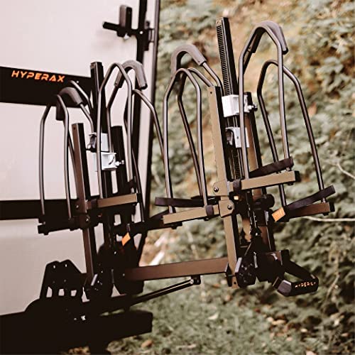 Hyperax Volt Rv 4x Hitch Mounted 4 Bike Rack Carrier For Rv Camper Trailermotorhome Toad 9801